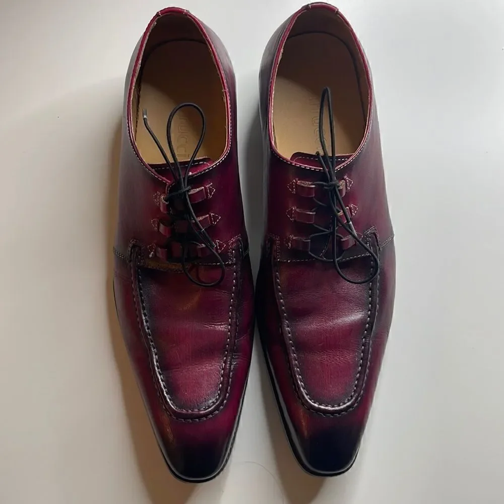 Carrucci Tracey Purple leather shoes.  Size 10.  EUC.